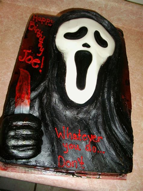 Scream Birthday Cake