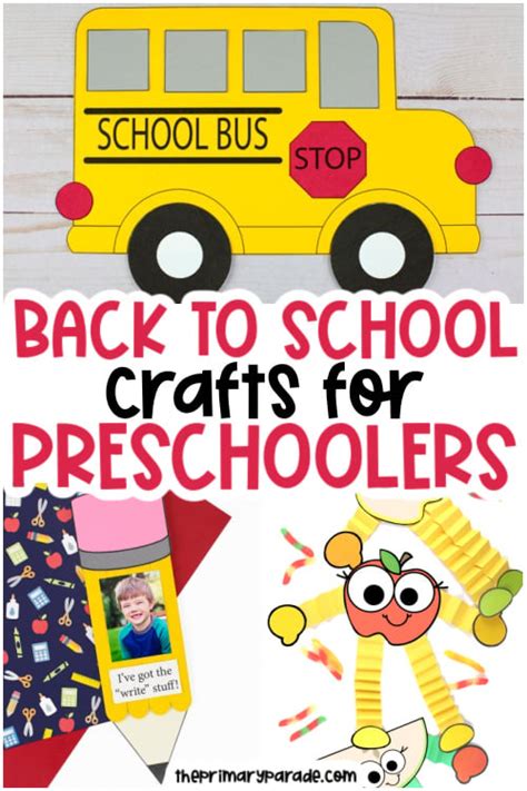26 Fun Back To School Crafts For Preschoolers The Primary Parade