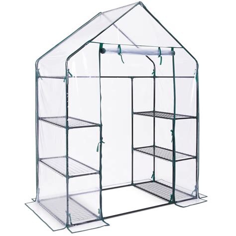 Greenhouse megastore offers many sizes, including custom cuts, so browse today! VonHaus Walk In Greenhouse PVC Plastic Garden Grow Green ...