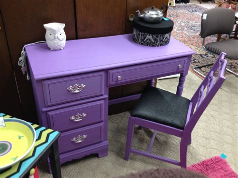 Chair and a half armchairs. Pin by Julie Runyon on Paintress | Purple desk, Purple ...