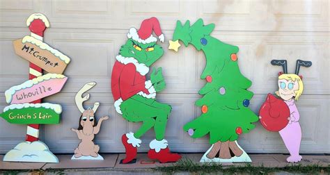 4ft Grinch Cindy Lou Tangled Max Whoville Tree And Mt Etsy