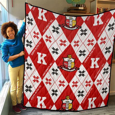 Kappa Alpha Psi Lightweight And Breathable Quilt With Edge Wrapping