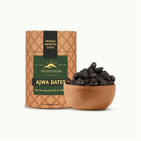 Buy Original Ajwa Dates 500g L Al Madina Ajwa Dates Rasayanam