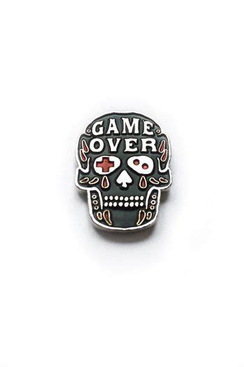 Game Over Enamel Pin Badge Enamel Pin Badge Enamel Pins Pin Badges