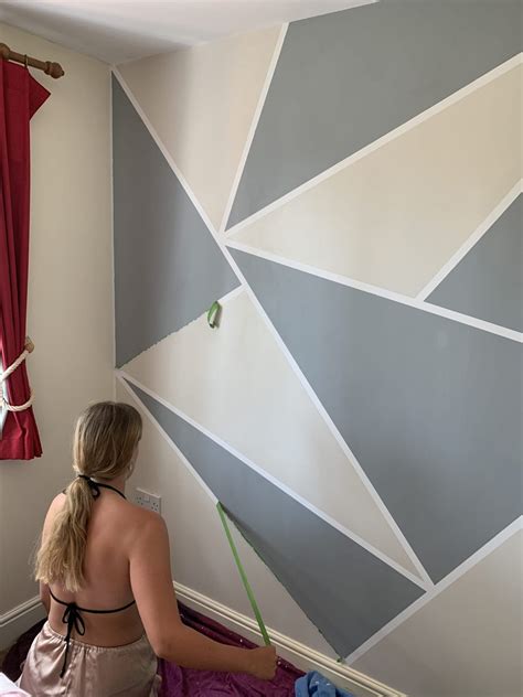 How To Paint Gorgeous Geometric Wall Designs Easily Emma And