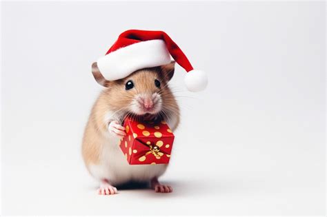 Animal Eating Christmas Hamster Mammal Free Photo Rawpixel
