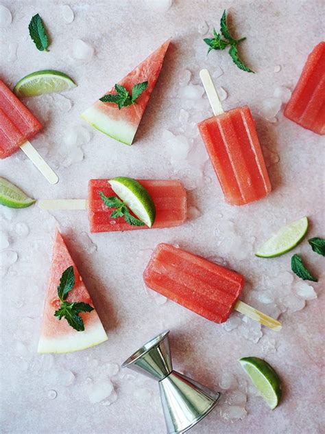 Cool And Refreshing Boozy Watermelon Popsicles Are Perfectly Sweetened