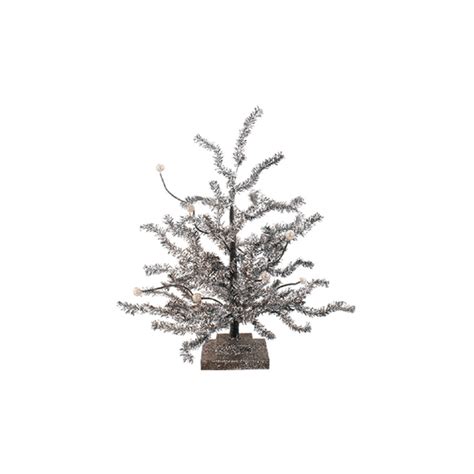 12 Small Artificial Silver Tinsel Christmas Tree Unlit