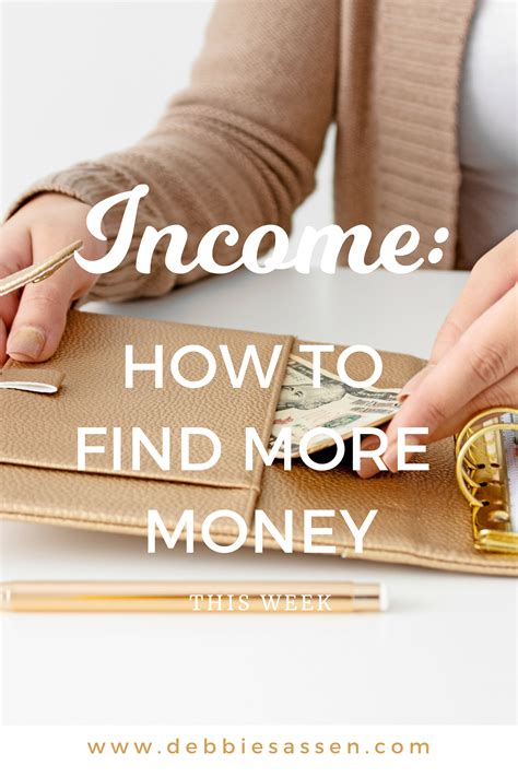 How To Find More Money This Week - Debbie Sassen | Investing money