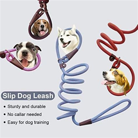 Btinesful 7ft Slip Lead Dog Leash Strong Nylon Rope Leash 14 And 12