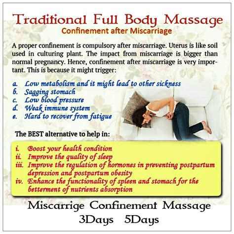 Miscarriage Massage Lifestyle Services Beauty And Health Services On