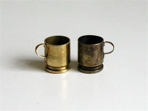 1 Mini Brass Mug Made From Bullet Casing 112 Scale By Honeyandbee