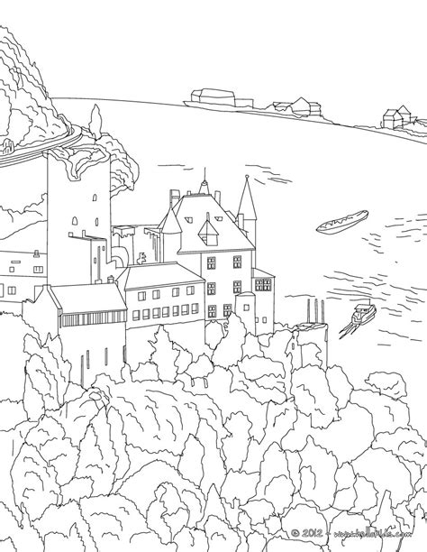 Free printable germany coloring pages. Heidelberg castle coloring pages - Hellokids.com