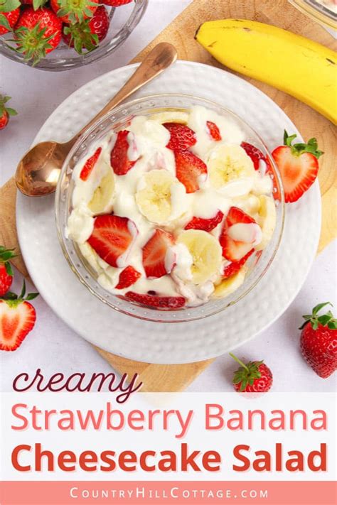 Strawberry Banana Cheesecake Salad