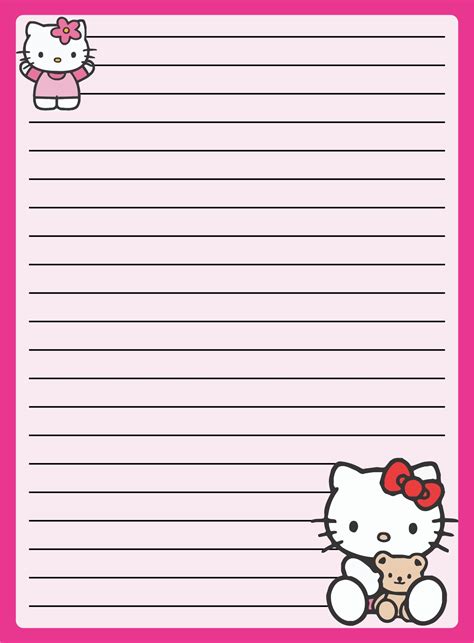 Cute Lined Paper Printable Printable World Holiday