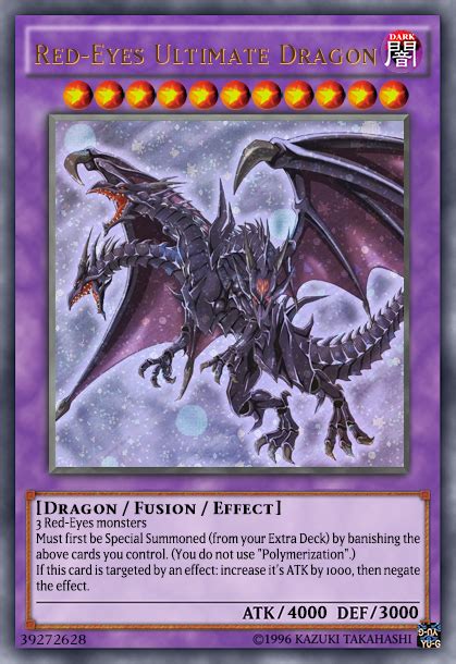 The Superior Dragon Red Eyes Ultimate Dragon Realistic Cards