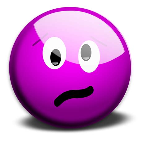 Smiley Free Stock Photo Illustration Of A Purple Smiley Face 15462