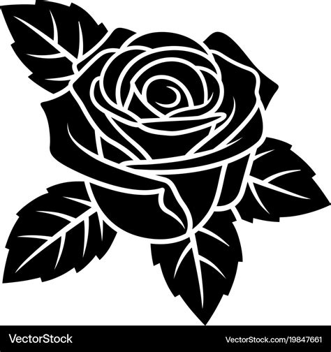 Layered Rose Svg For Silhouettesvg Files