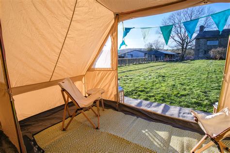 5m Canvas Bell Tent Available In Sand Or Grey Life Under Canvas