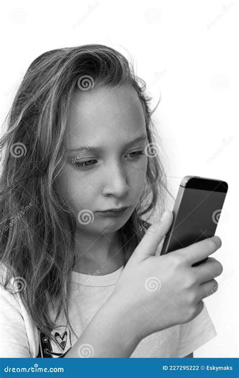 Depressed Girl Doing Selfie Social Media Issues Stock Photo Image Of