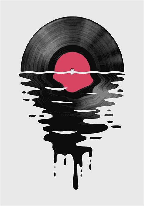 Vinyl Lp Record Sunset Digital Art By Megan Miller Pixels