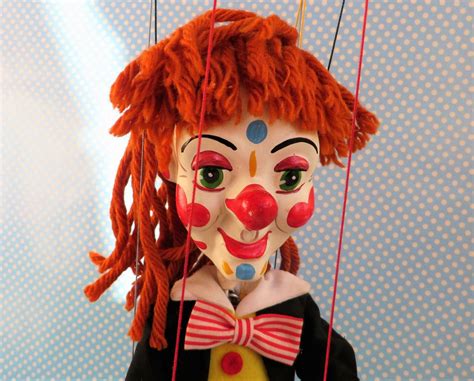 Pelham Puppet Clown Handmade Marionette From The 1960s Etsy Uk