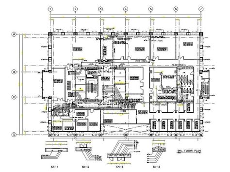 This Autocad Drawing Stated The Floor Plan Of The Hotel Design