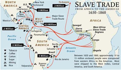 Slave Trade Map Color 2018
