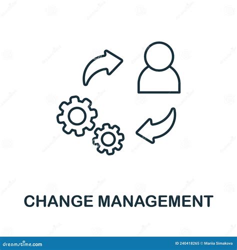 Change Management Icon Line Element From Production Management