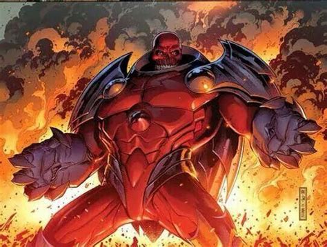 Red Skull In Onslaught Armor By Jim Cheung Comic Book Artwork Comic