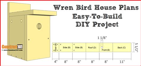 Diy Simple Bird House Plans Birdhouse Vogelhuisjes Vogelhuisje Casetta