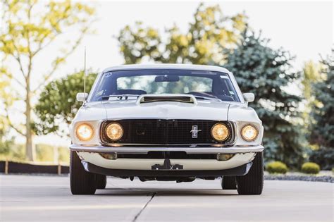 1969 Ford Mustang Boss 429 Wimbledon White 429ci V8 Muscle Vintage Cars