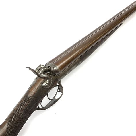 19th Century J Morrell Of London 12 Bore Side By Side Double Barrel