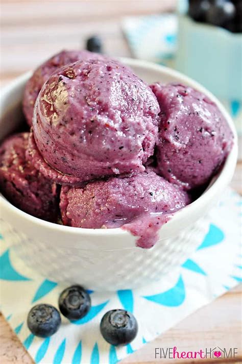 Blueberry Buttermilk Sherbet ~ A Purée Of Fresh Or Frozen Blueberries