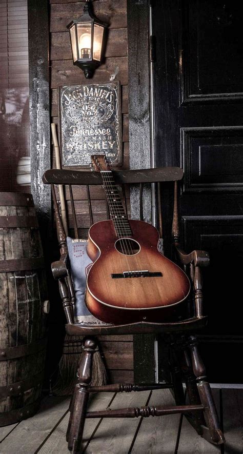 Old Guitar On Chair Iphone 6 Plus Hd Wallpaper Music Wallpaper