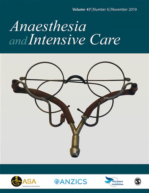 Buy Anaesthesia And Intensive Care Journal Sage Publications