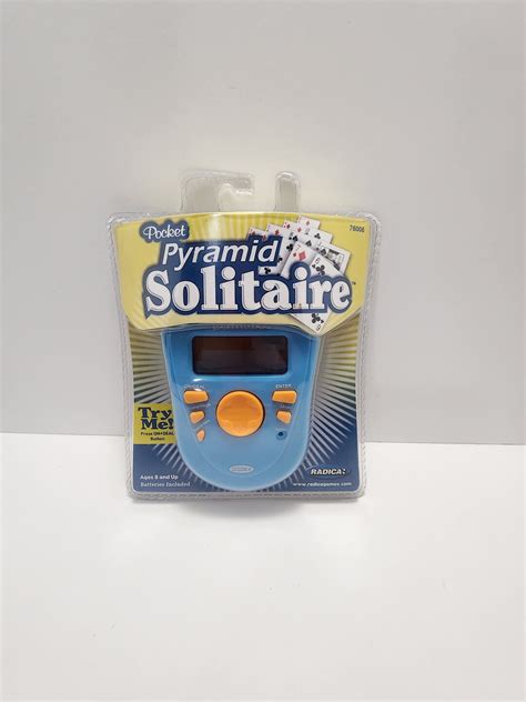Radica Pocket Pyramind Solitaire Electronic Handheld Game Solitaire