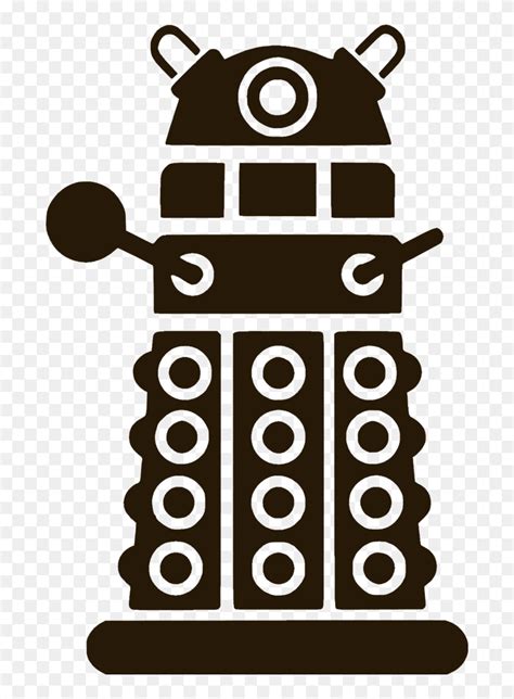 Dalek Doctor Who Silhouette Hd Png Download 690x10626812097 Pngfind