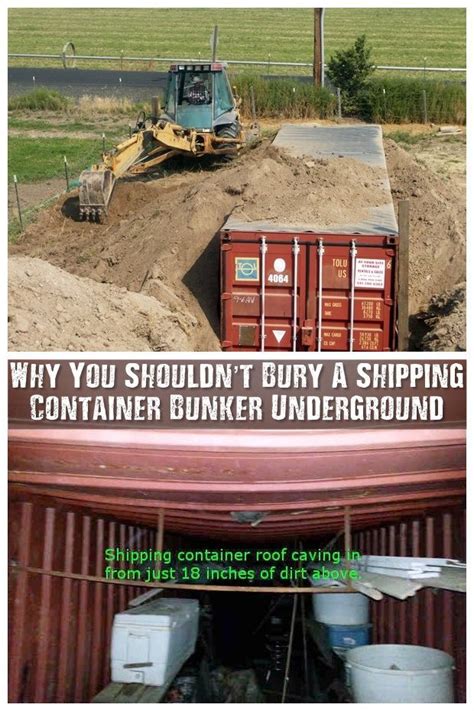 Would it be possible to bury two shipping containers preferrably on top of each other to create a 2 story underground house? Why You Shouldn't Bury a Shipping Container Bunker ...