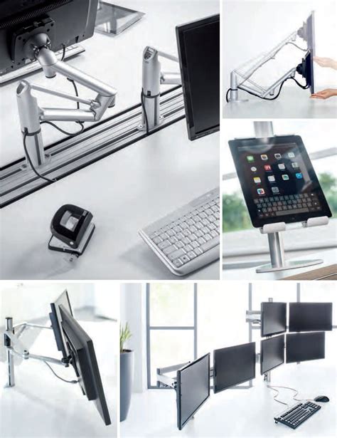 Mit einer monitorhalterung funktioniert das alles bequem mit einer handbewegung. Bildschirmhalterung Schreibtisch | Büroaccessoires ...