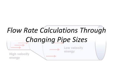 Water Pipe Flow Rate Chart