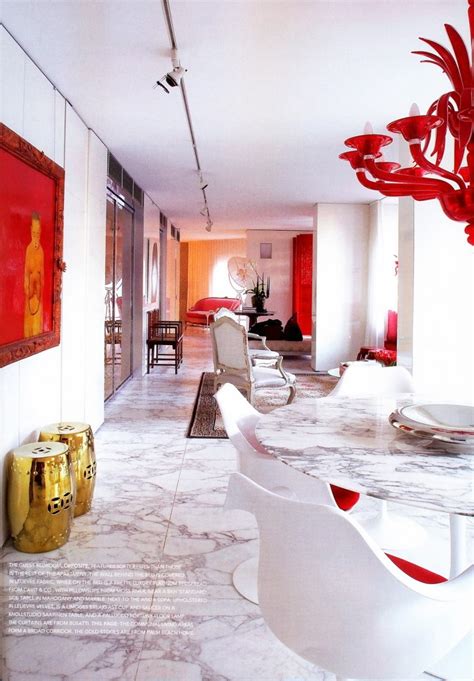 White Red Interior Design 4 Pandas House