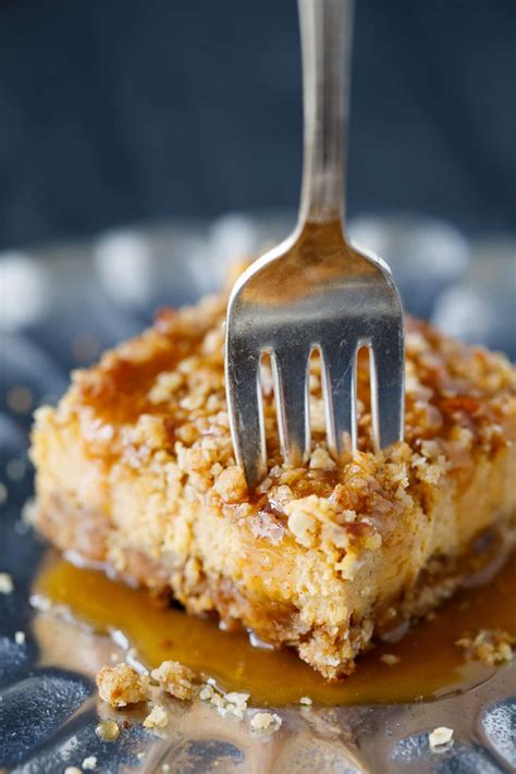 Pour the egg mixture over the dry ingredients and mix until evenly distributed. Pumpkin Streusel Cheesecake Bars | Recipe | Pumpkin ...