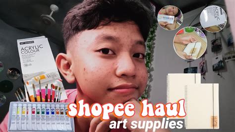 Shopee Haul Art Materials Youtube