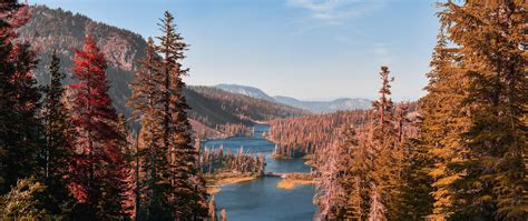 Download Wallpaper 2560x1080 Mountains Lake Landscape