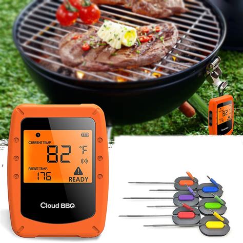 Wireless Smart Bbq Thermometer Support Bluetooth For Ios Android