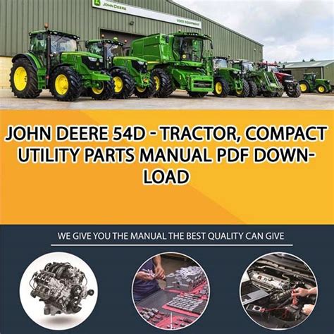 John Deere 54d Tractor Compact Utility Parts Manual Pdf Download