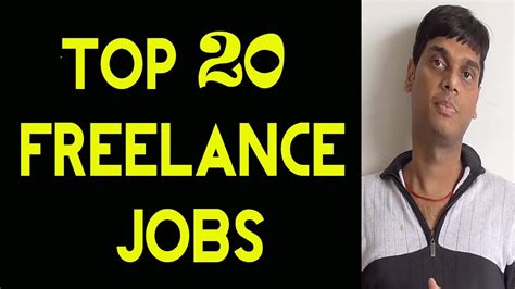 Top 20 Most Popular Freelance Jobs 2018 Every Freelancer Muust Watch