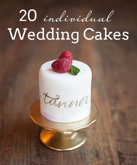 20 Individual Wedding Cakes