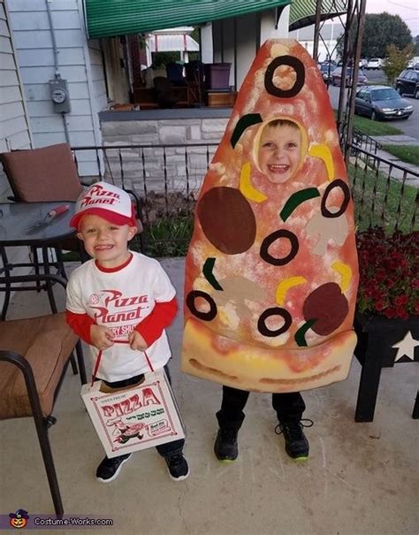 Delivery Boy And Slice Of Pizza Costume Halloween Costume Contest